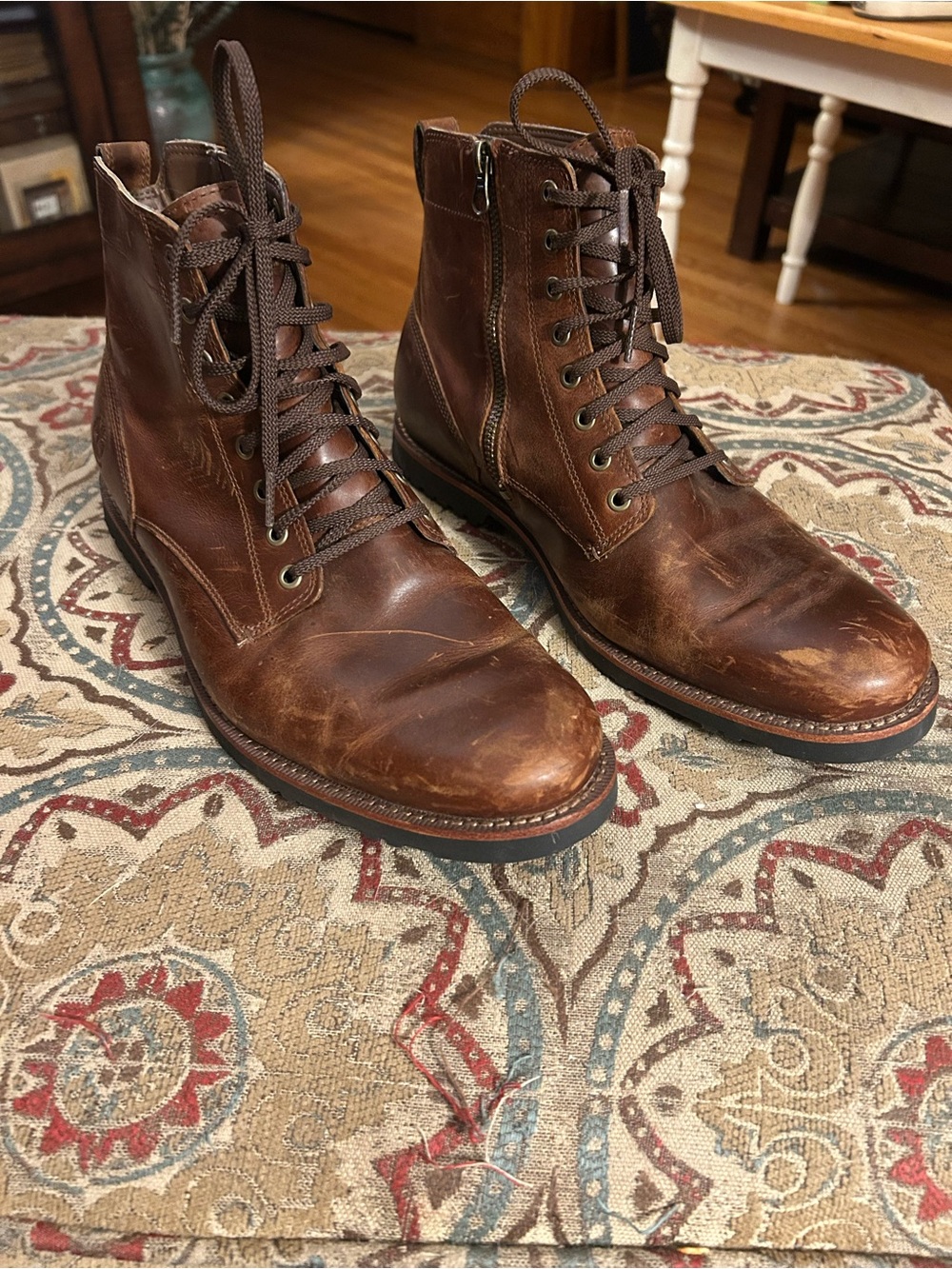 Men’s new Timberjand lace up leather boots
